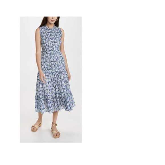 Veronica Beard Dresses & Skirts - Veronica Beard Verena Floral Smock Cotton Dress